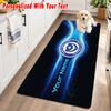 Portsmouth FC Custom Name Flannel Rug Kitchen Mat Non Slip Floor Carpet Personalized Home Decor