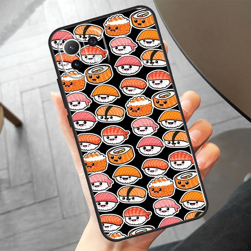 Food Sushi Case For Xiaomi 15 Ultra 13 14 Pro 11T 12T 13T 14T Pro POCO F7 F5 F6 X3 X5 X6 X7 Pro Cover