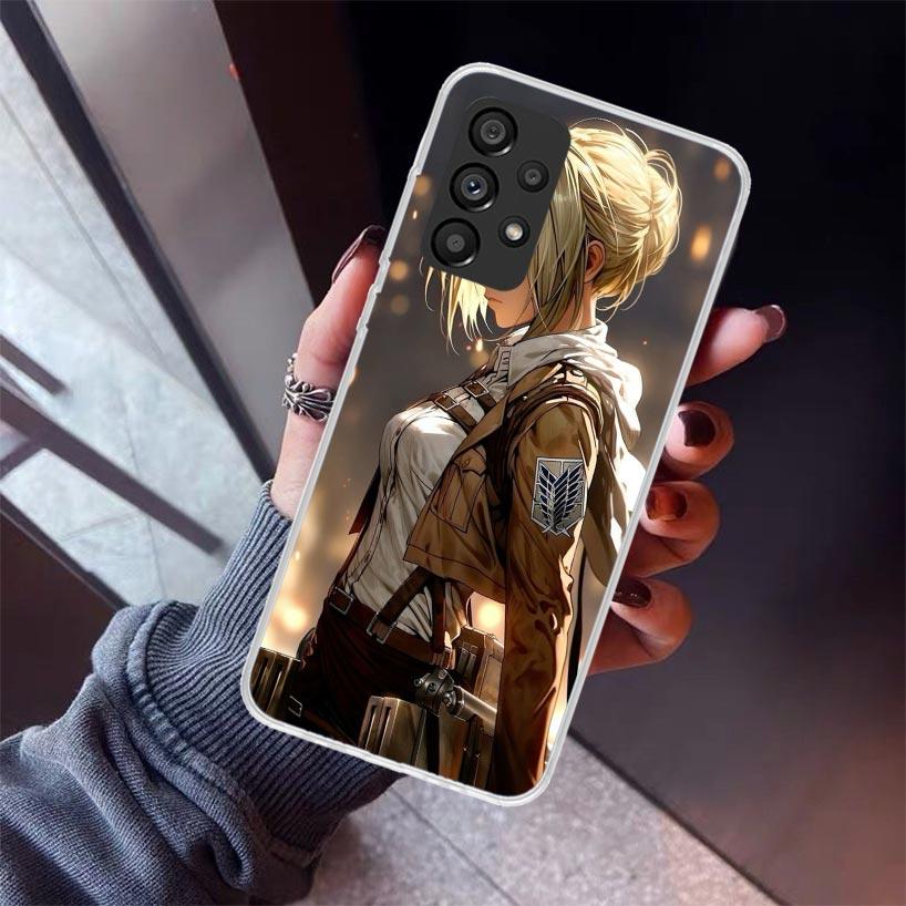 A-Attack On T-Titan Annie Mikasa Phone Case For Samsung Galaxy A17 A57 A37 A16 A26 A36 A56 A15 A25 A35 A55 A14 A13 A54 A53 A34 A