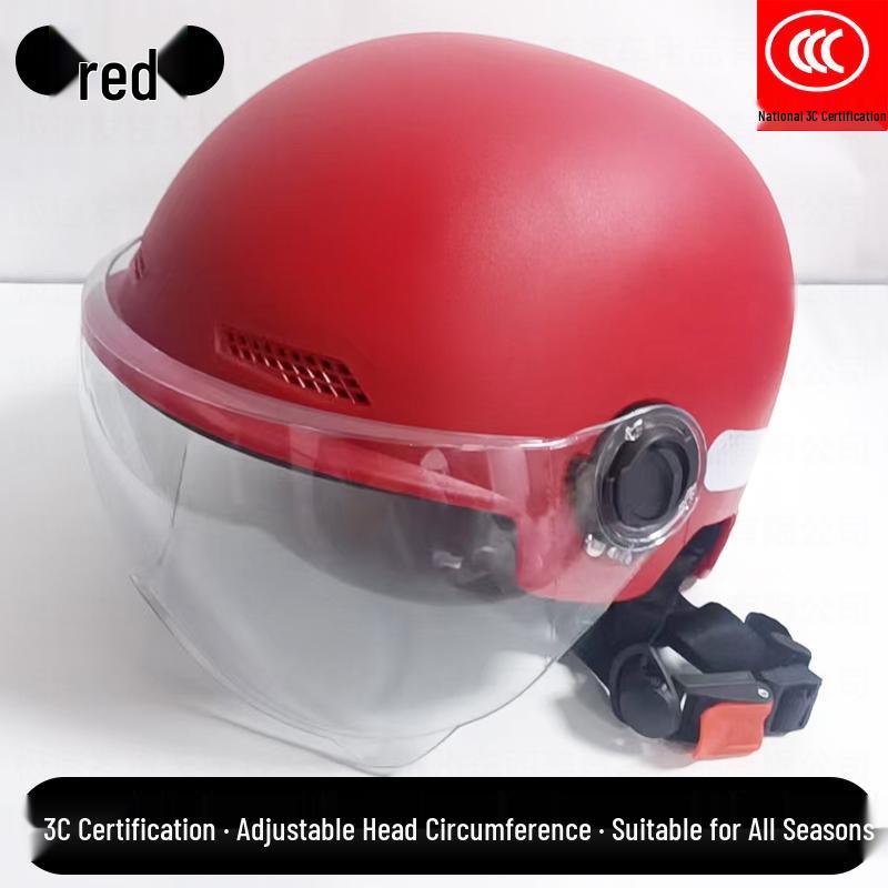 Universal 3C Certified Electric Bicycle Helmet with Sun Visor for Adults & Children - All-Season Safety Helmet for Men, Women & Scooter Riders