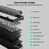 EPOMAKER X AULA F65 PRO Wireless Mechanical Gaming Creamy Gasket PBT Technical Standards Compliance Certified Ice Crystal Keyboard, 65% Layout,