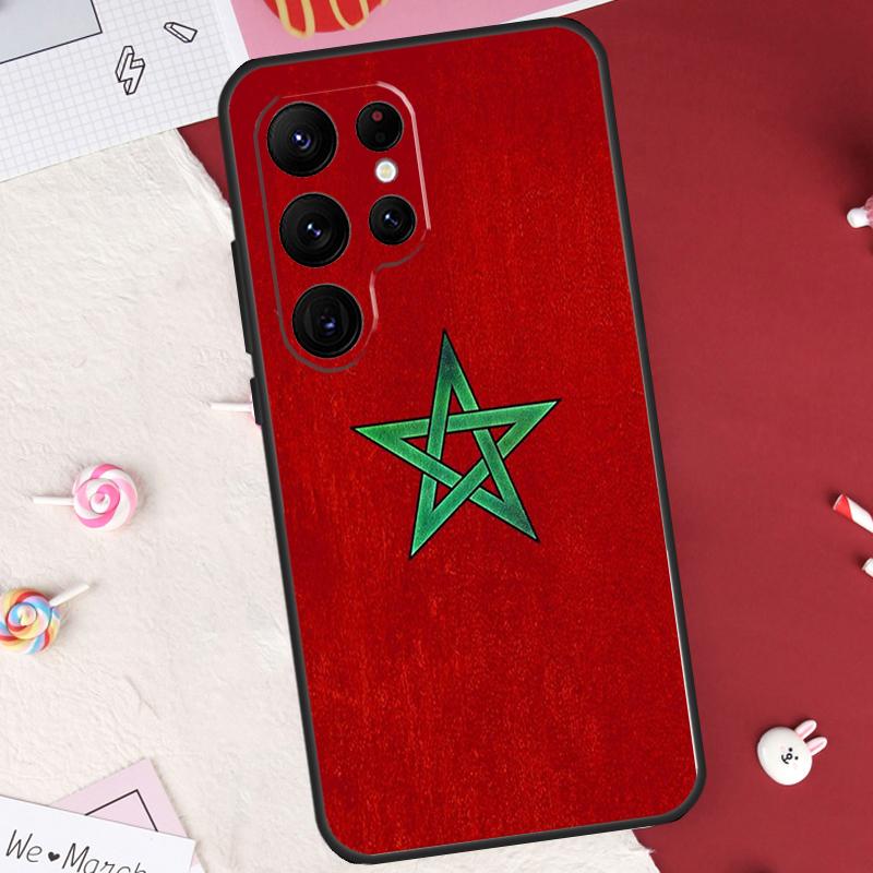 Marokko Flagge Marokkanische Hülle Für Samsung Galaxy S21 S22 S23 S24 S25 S26 Ultra S10 S25 Plus S25 FE S20 FE Hülle Schale