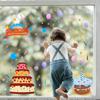 Creative Birthday Party Glass Stickers for Children's Room, Bedroom, Living Room, Kitchen and Bathroom