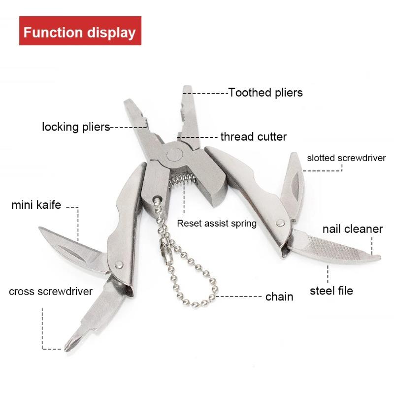 Mini Multitool Plier Portable Folding Multi Function Pliers Scarab Tortoise Shape Compact Outdoor Tool Durable Survival Gear