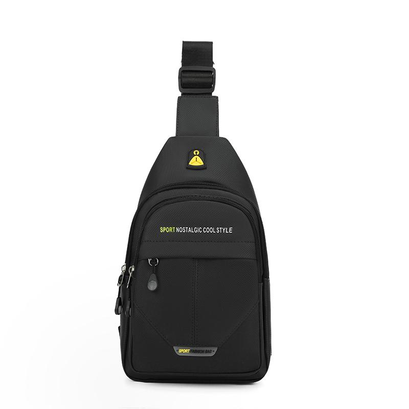 Men's Chest Bag Large Capacity Commuter Shoulder Bag Water-repellent Business Travel Crossbody Bag