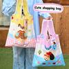 Lovely Cartoon Inspired Purse, Reusable Foldable Shopping Handbag, Spacious Shoulder Bag Perfect for Girls Gift