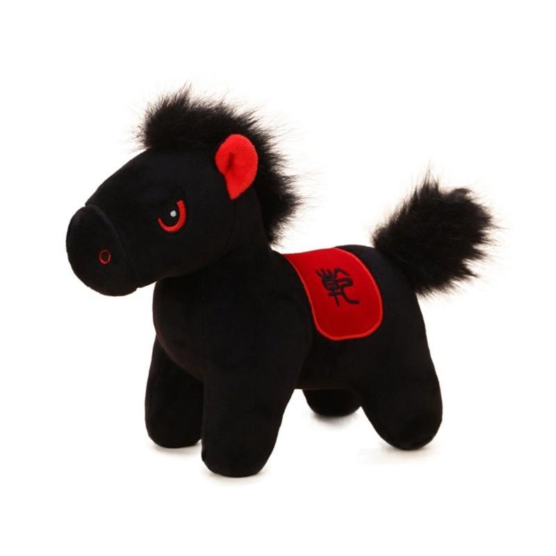 

Plush Stuffed Horse Toy 2026 Year of Horse Desk Ornament Plush Animal Figurine For Kid Room Decoration New Year Gift 1