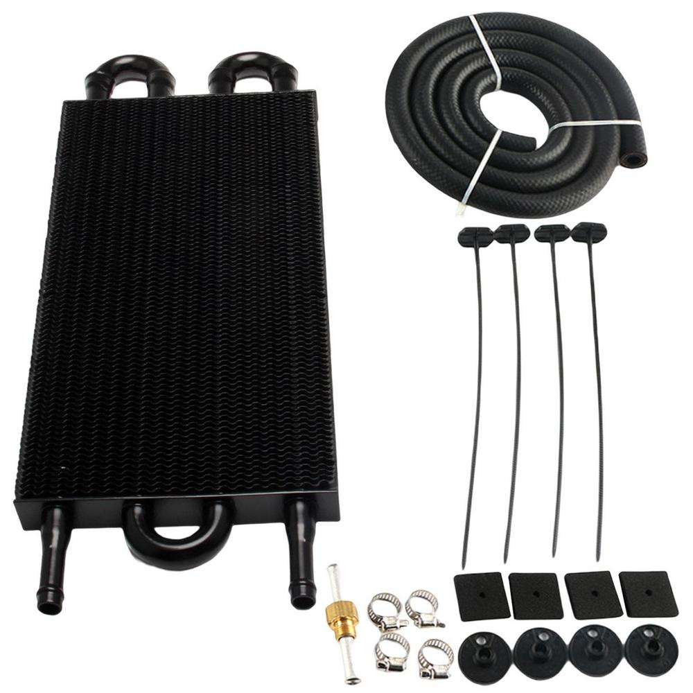 4/6/8 Rows Car Engine Oil Cooler Automotive Oil Condenser Ultra-Cool Tube Transmission Cooler Universal Transmission Radiator