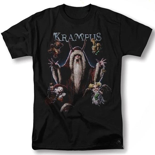 Krampus Shirt Christmas Horror Movie Poster Vintage Graphic Design TShirt