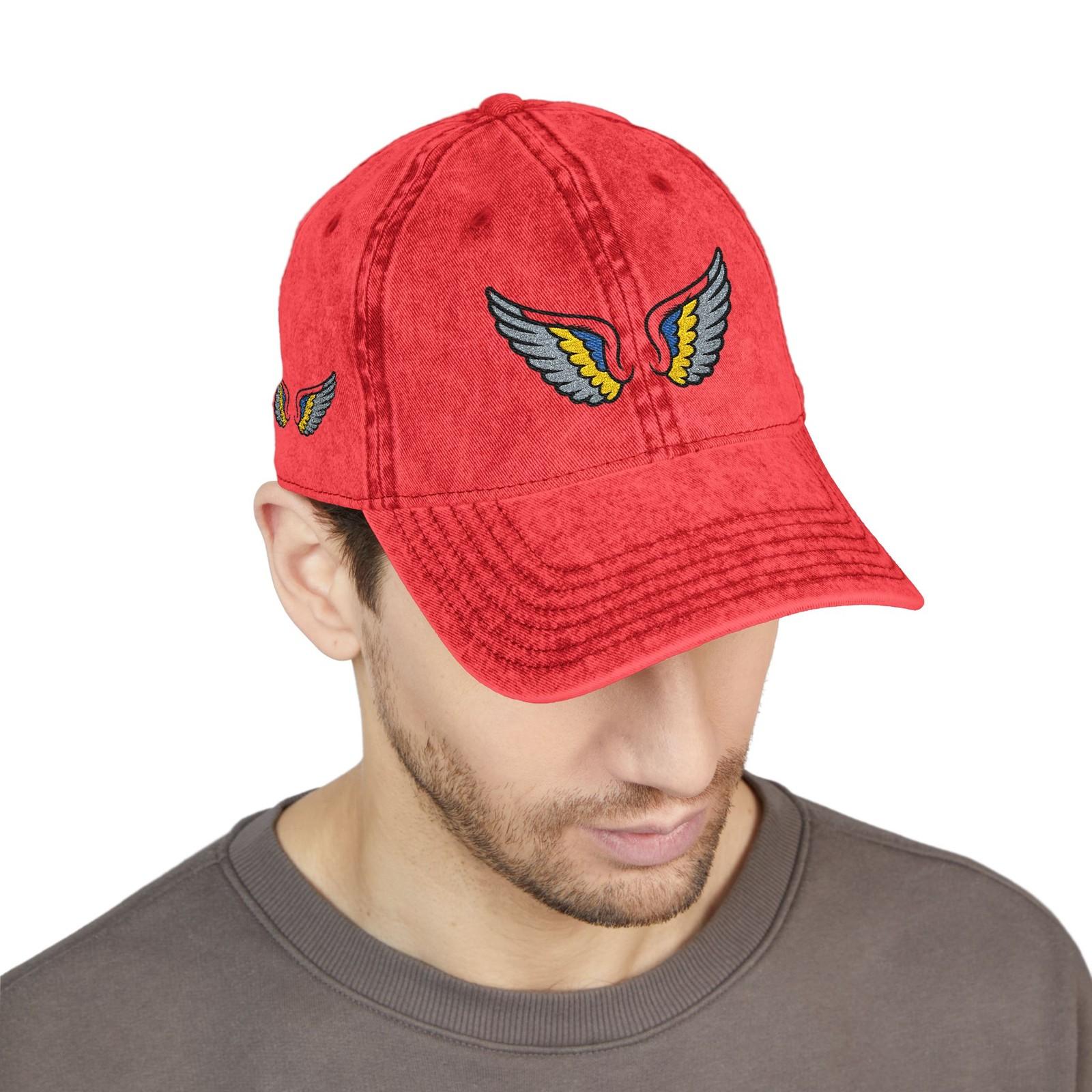 Vintage Cap Embroidery angel wings design embroidered wing original caps XXXL