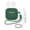 For AirPods 4 Earphone Silicone Case Set with Anti-Lost Keychain, Strap, Ear Tips, Cleaning Pen