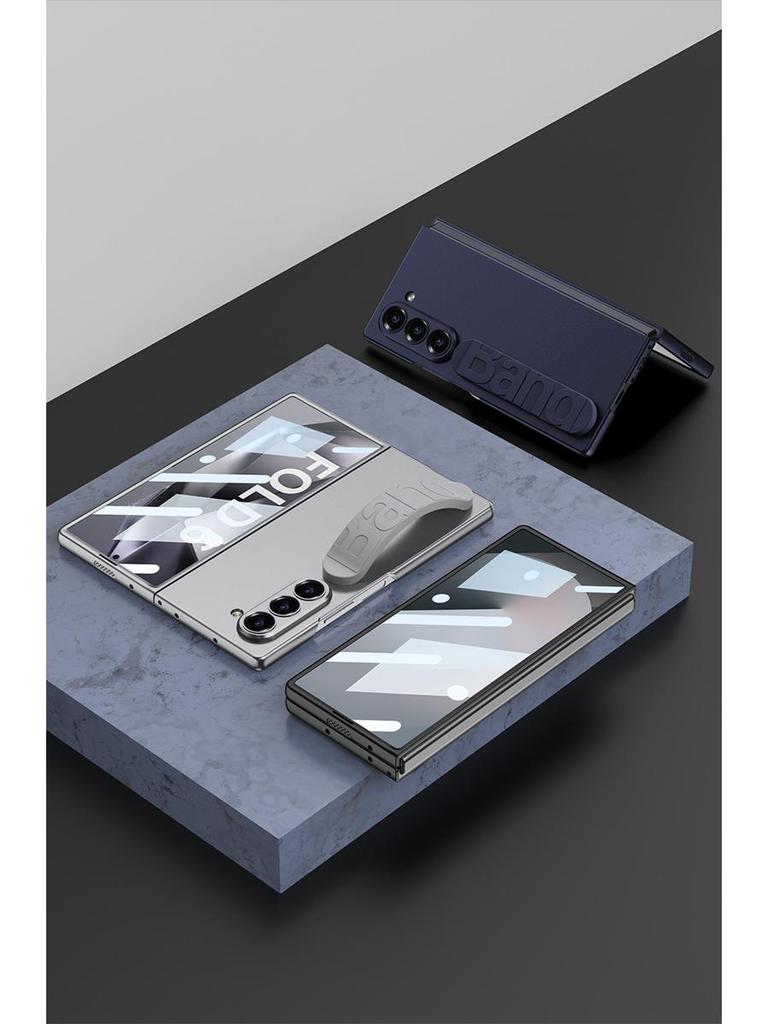 Samsung Z Fold6 Silicone Wrist Strap Case with Integrated Film