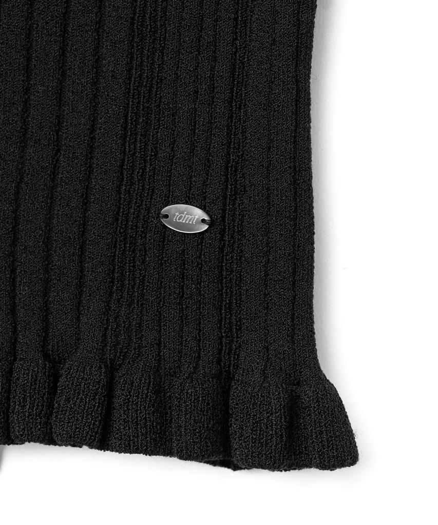 TTUDEMENT Knit Bustier Top_Black