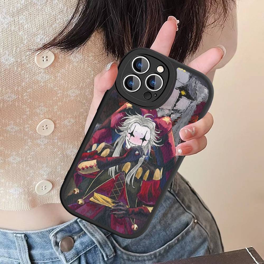 The Freak Circus Pierrot Game Silicone Phone Case For IPhone 16 15 14 13 12 11 Pro Max Mini Leather Soft Cover