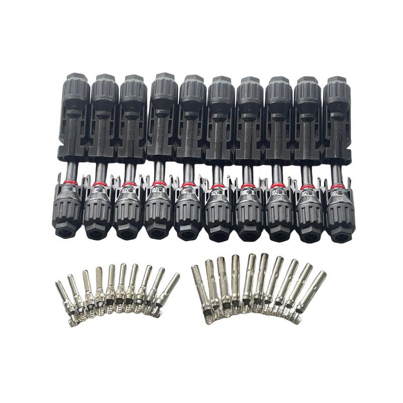 5/10 Pairs Solar Connectors PV Plugs 1000V 30A Solar Panel Connector Kit Available for PV/MC Cables 2.5/4/6mm²
