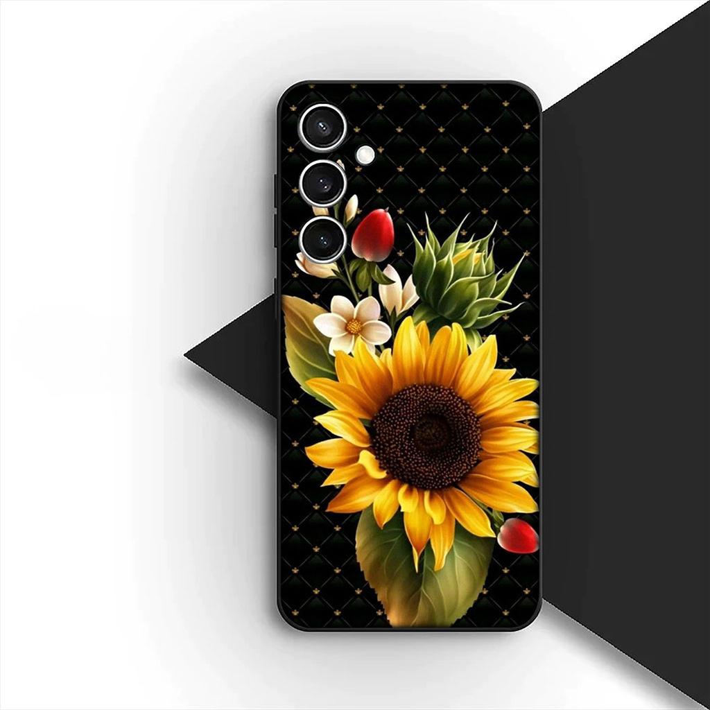Sunflower Flower Peony for Samsung Galaxy Note 20 Ultra 10 8 9 S10 Plus Lite S8 A70 A24 A25 S10E A21S A37 A57 A51 A7 Phone Case