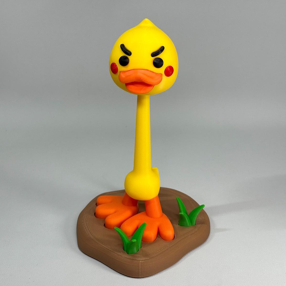 3D Printed Duck Feather Yarn Spool Holder and Knitting Tool Rotating Stand Display