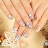 2025 Hot Sale Wear Nail Nail Stickers Premium Christmas Snowflake Nail Art Fake Nail Nail Art Products Finished Products