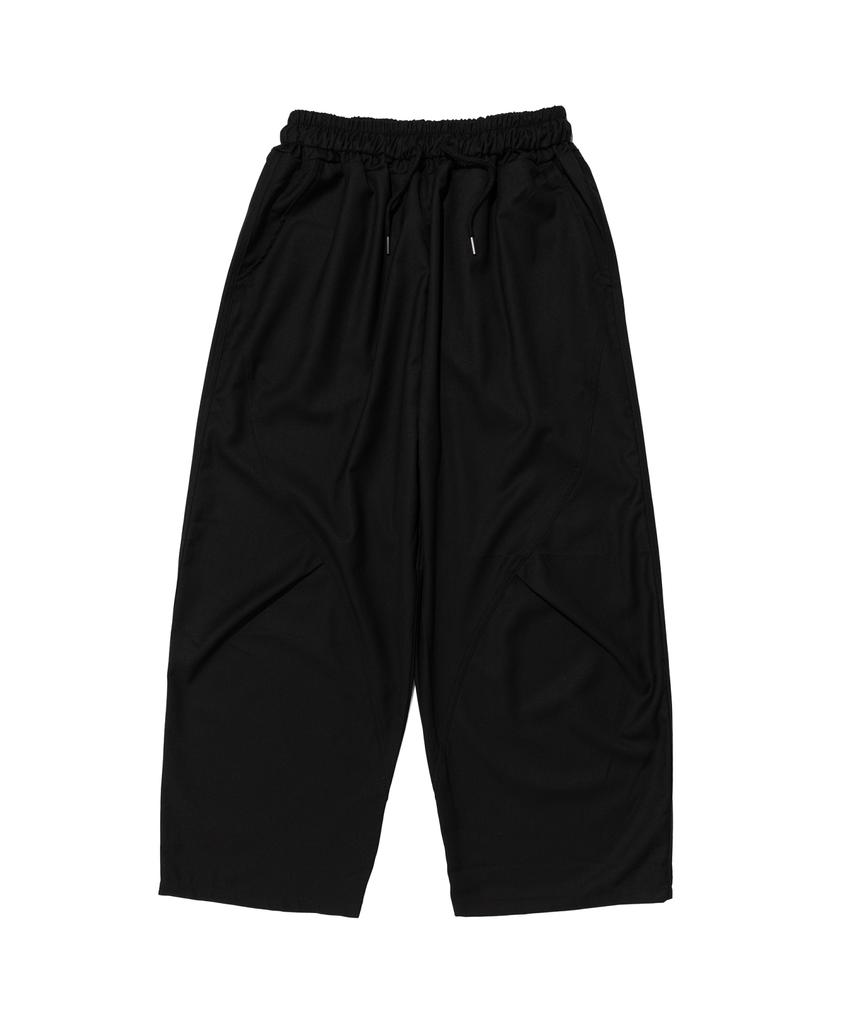 CARGOBROS Curved Wide Banding Slacks (Black)