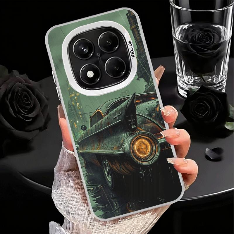 

Vintage Car Retro Nostalgia Soft Phone Case for Xiaomi Redmi Note 13 14 15 Pro Plus 12S 12 11S 11 11T 10S 10 Shockproof Cover Ba Redmi Note 12 Pro 5G