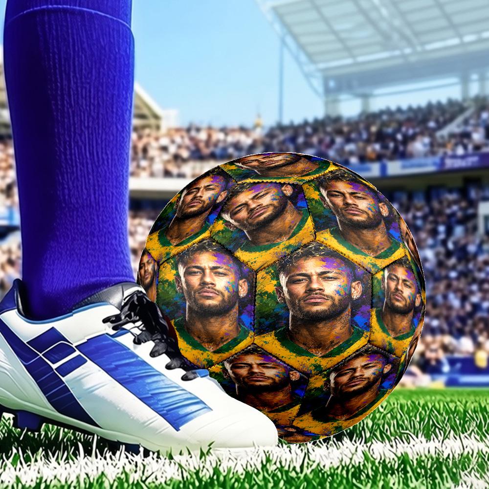 Lucky Football Neymar Journey Size 5 Soccer Balls, Anti-Slip, Protective Football, Outdoor Sport, Practice Games, Birthdays Gift Suitable for fan