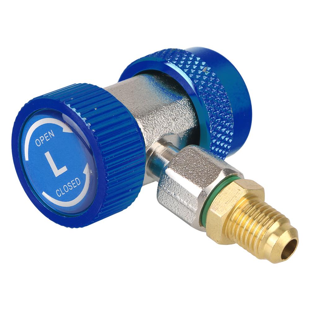 Adjustable Auto Repair Tools 2Pcs R134A High Low Car Air Conditioner Fluoride Converter Quick Coupler Connector Adapter