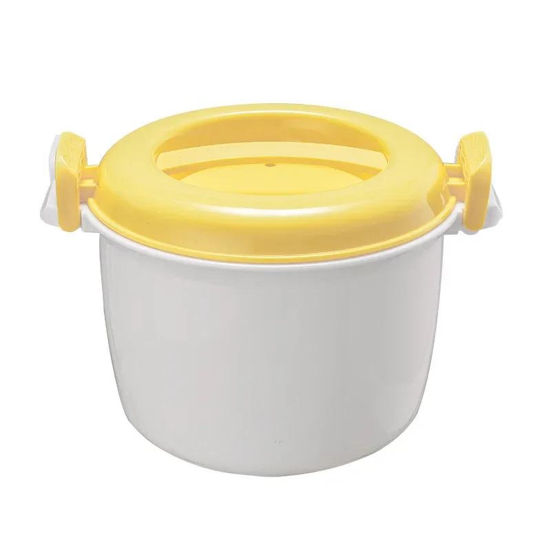 Mikrowellen-Reiskocher Dampfgarer Topf Pastamaker Ofen Gemüse Kochgeschirr Kochen Suppe Schnellkochtöpfe Schüssel Mikro Gemüsebehälter