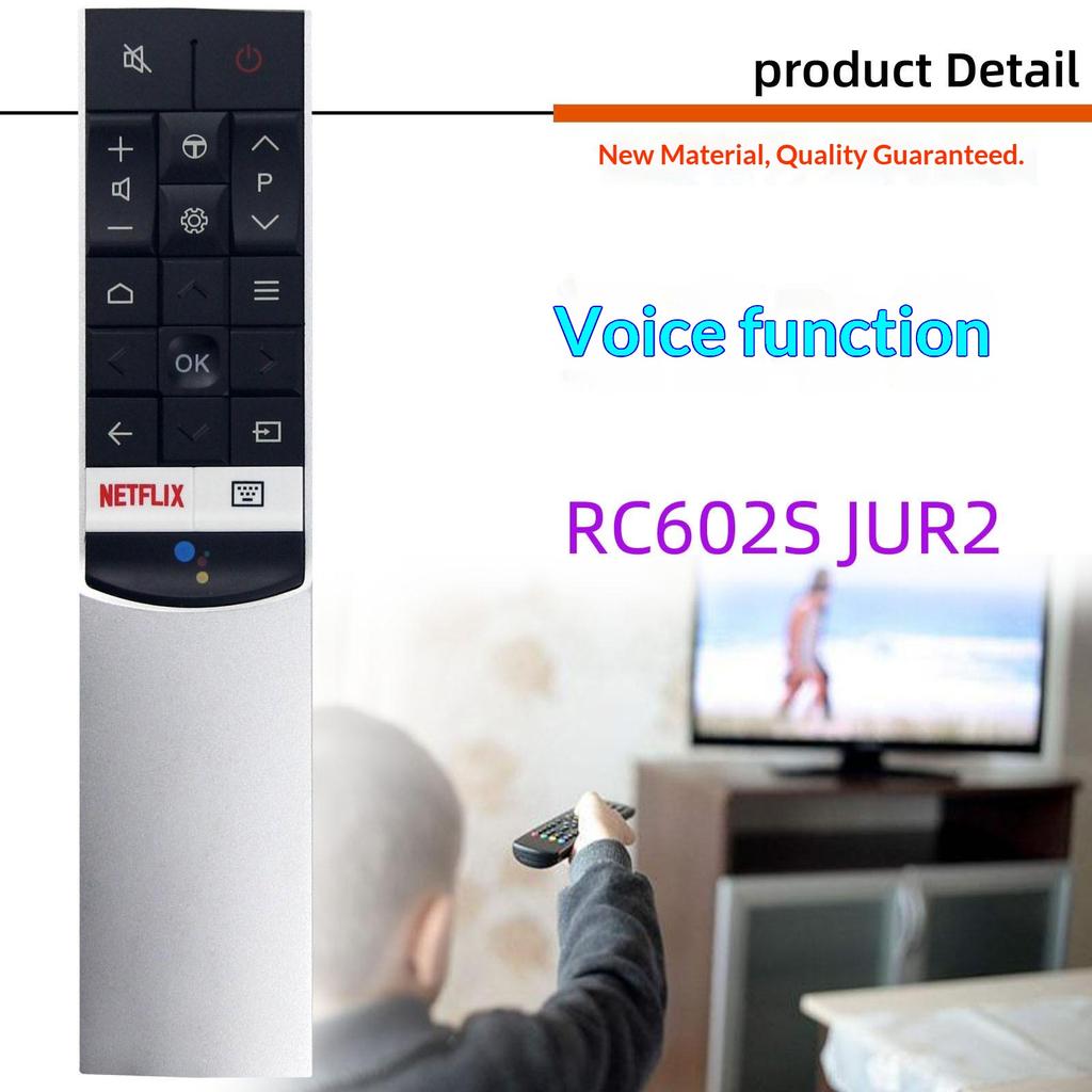 RC602S JUR2 For TCL TV Remote Control with Voice Control 10m Range Television Controller Replacement