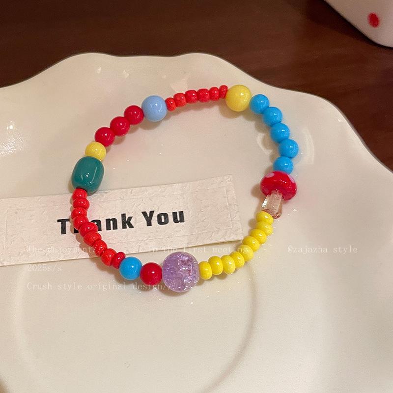 Bracelet chiot couleur fraîcheur petite niche bracelet cœur fille douce été fête étudiante bijoux petite amie