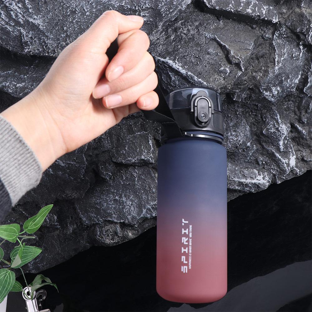 Gradient Color 1 Liter Sports Water Bottle Large Capacity Sports Kettle Outdoor Travel