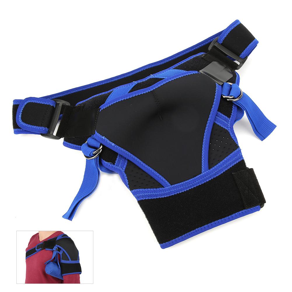 4 Direction Adjustable Breathable Sports Single Shoulder Brace Protector Support Band Pad for Right LeftM(airbag