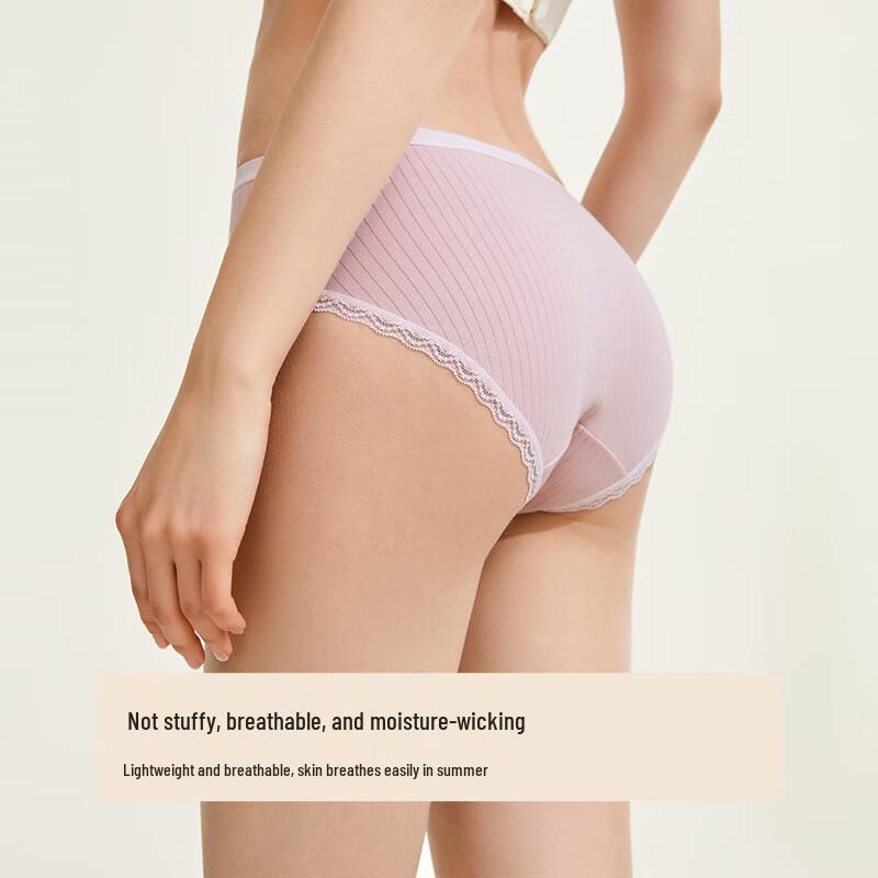 Urban Beauty Women's Antibacterial Cotton Low-Rise Briefs 3-Pack