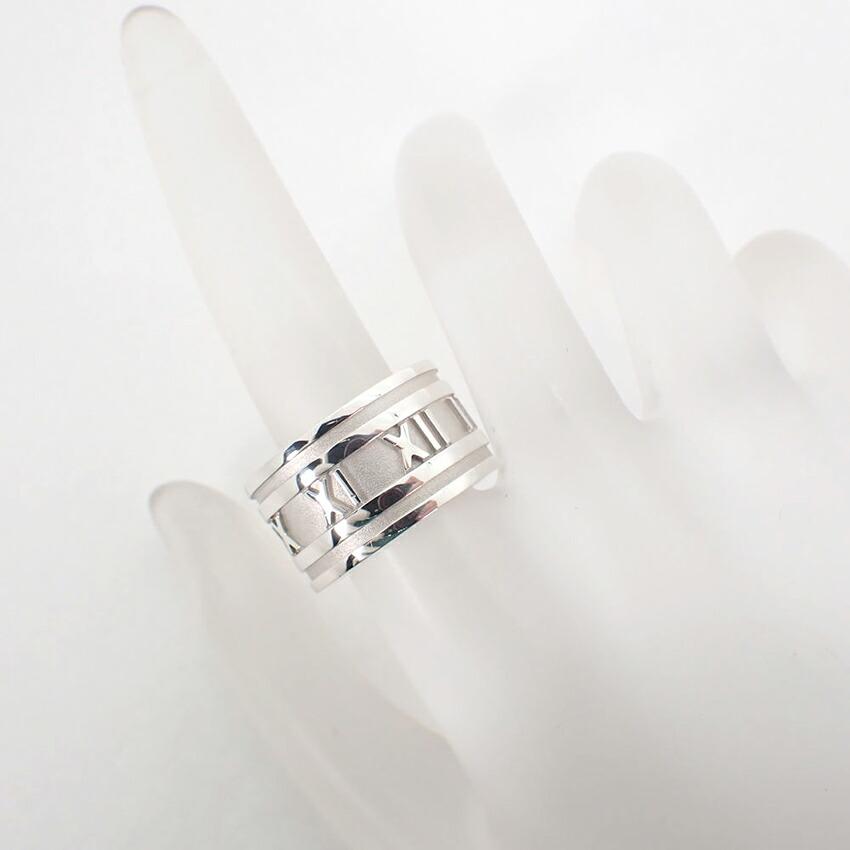 [Used] TIFFANY 925 Atlas Wide Ring / Size 12.5 / j14-1