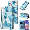 Applicable to Samsung S26 mobile phone leather case S25FE bronzing marble card wallet protective case A25 hand rope case