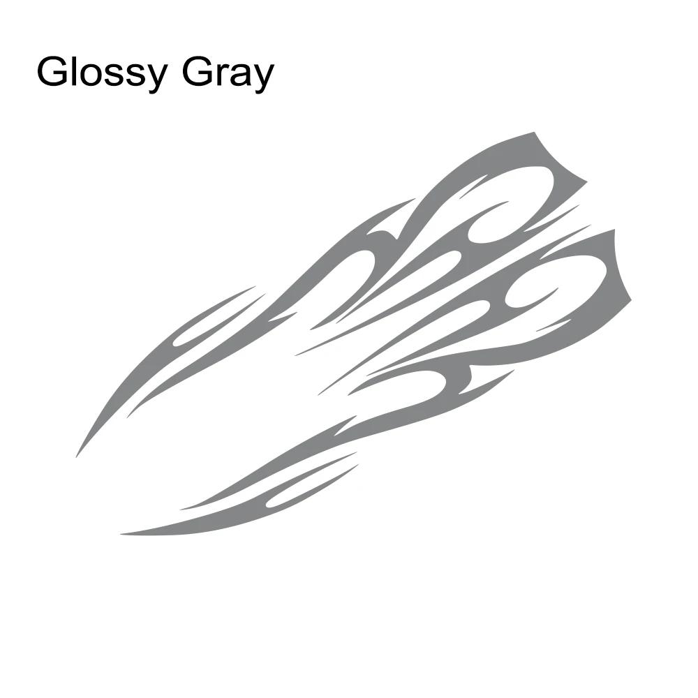 Universal Car Engine Hood Stripe StickerFlame Pattern Racing Sports Auto Body Bumper Vinyl Modified DIY Car Decor Accessories