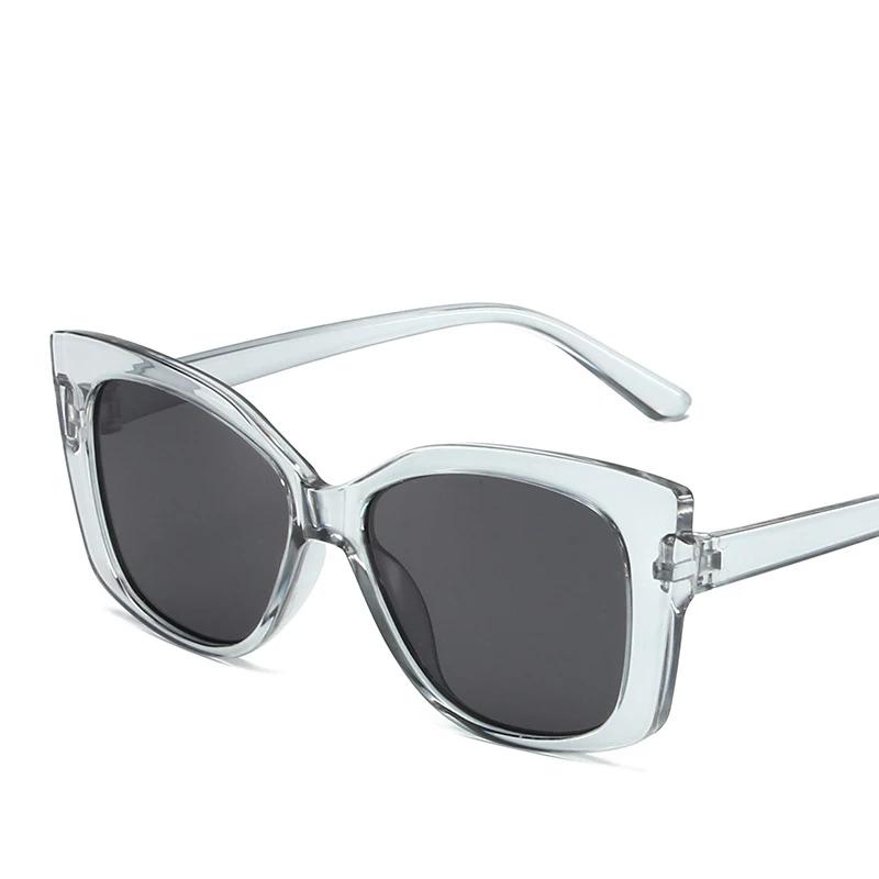Vintage Cat Eye Sunglasses Women Luxury Punk Sexy Big Frame Pink Shades UV400 Designer Brand