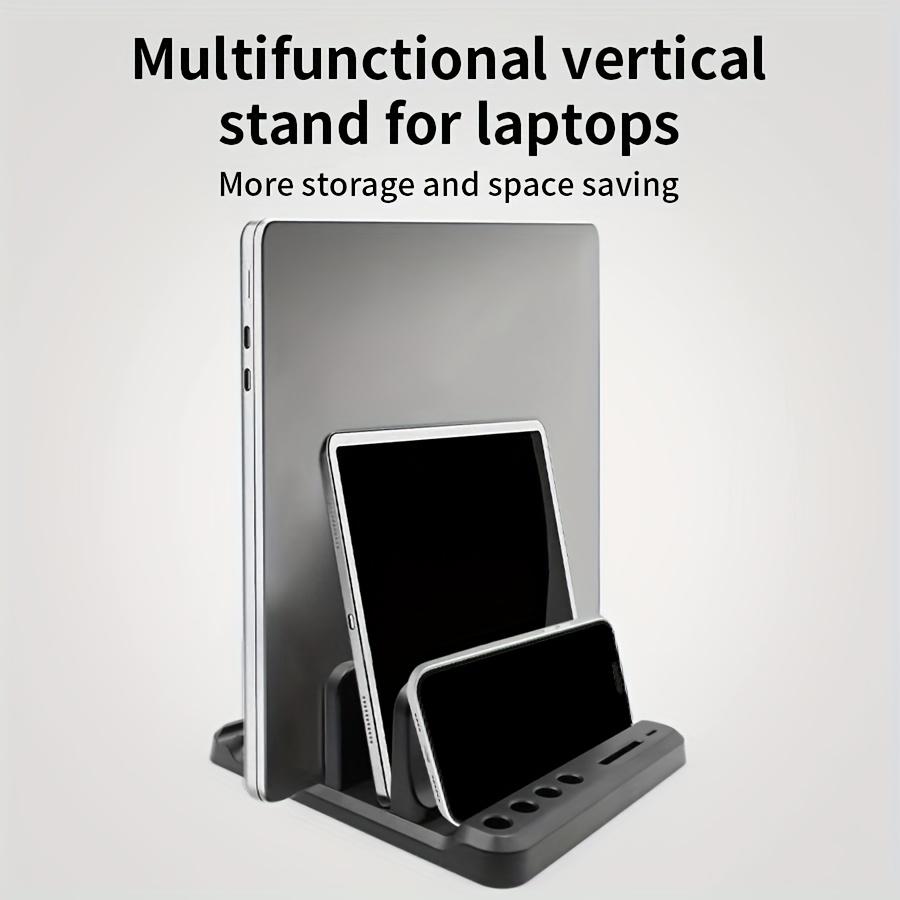 Vertical Laptop Stand Plastic Portable Macbook/Tablet/Phone Holder Universal Storage Rack Notebook Dock Space Save Accessory