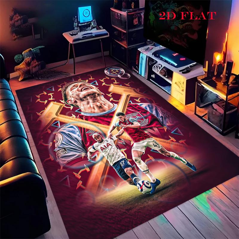 West Ham United Carpet Rug for Living Room Bedroom Home Sofa Decoration,Kids play Nonslip Floor Mat