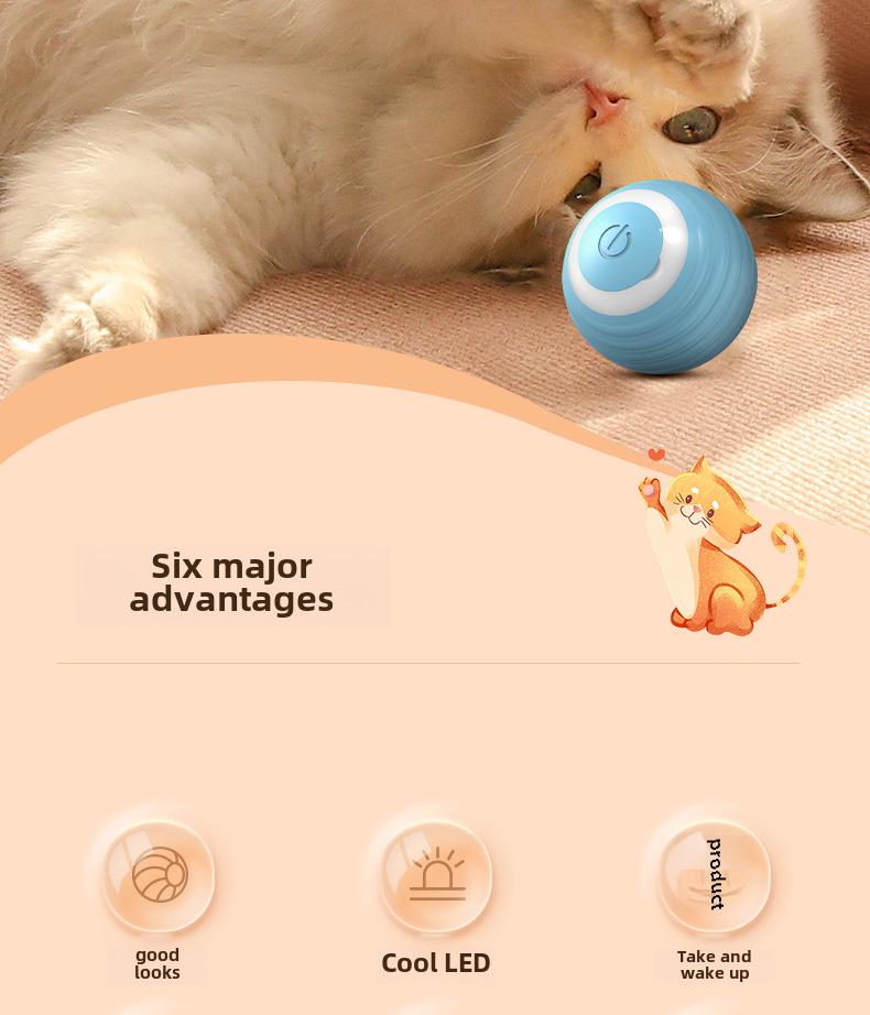 Intelligent Rolling Cat Toy: Gravity-Powered Ball To Relieve Boredom and Entertain Kittens