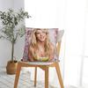 Pillow Case Star D-De Britneys-Spears Singer Square Pillow Cover For Sofa Bedroom Home Decor Funny Pillowcases