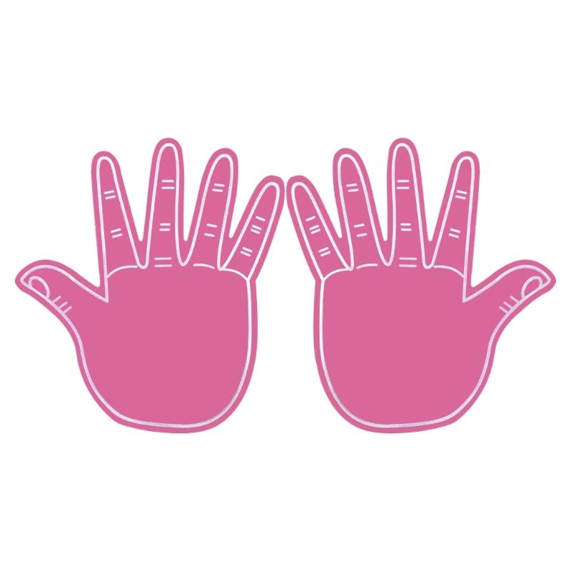 Oversized Reusable Foam Cheering Gloves Lightweight Props for Stadium Games and Group Celebrations