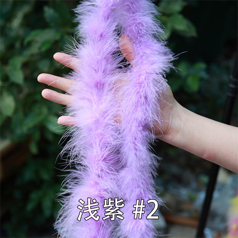 Color Encryption Thickened Feather Strip Diy Turkey Fluff Strip Wedding Decoration Clothing Skirt Accessories