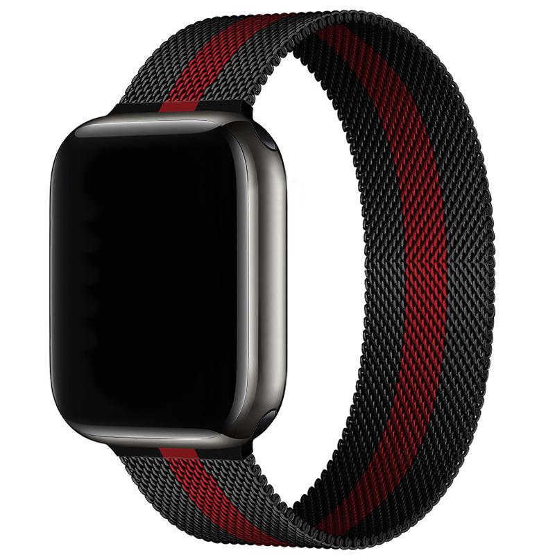 Compatibil cu Apple Watch S10 Brățară Magnetică din Oțel Milanese pentru iWatch 5-9 SE.