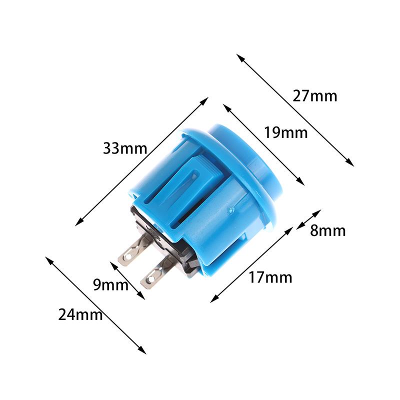 1Pc 24Mm Circle Push Button Micro Switch Game Arcade Controller Joystick Console Diy Kit Arcade Fighting Machine Button