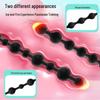 Ultra-Long Silicone Beaded Anal Plug: Smooth, Soft Anal Massage Toy for Men and Women.