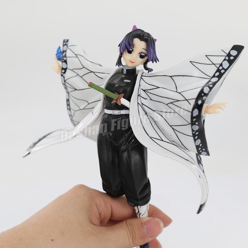 Gk Demon Slayer Actionfigur Kochou Shinobu Figur PVC 21cm Sammlung Anime Kimetsu No Yaiba Ornamente Modell Spielzeug für Geschenke