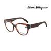 Salvatore Ferragamo Eyeglass Frames SF2957E 240 Round Horn-rimmed Glasses for Women and Men