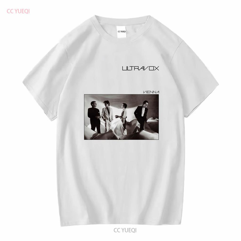 Bavlněné tričko Ultravox Vienna Music Chris Cross Warren Cann Billy Currie vintage Prané grafické Ležérní streetwear Strečové