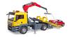 BRUDER MAN Tow Truck & BRUDER Roadster (RED)