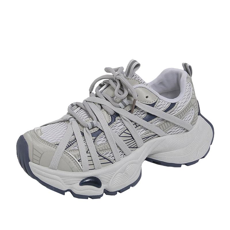 

Daddy shoes women s 2025 spring and summer new straps platform shoes women s shoes versatile breathable feet small women s sports shoes 35